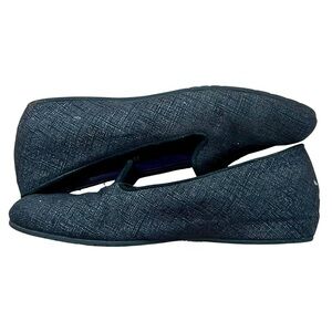 Vaneli Black Textured Slip-On Flats Size 9M Comfort Shoes
